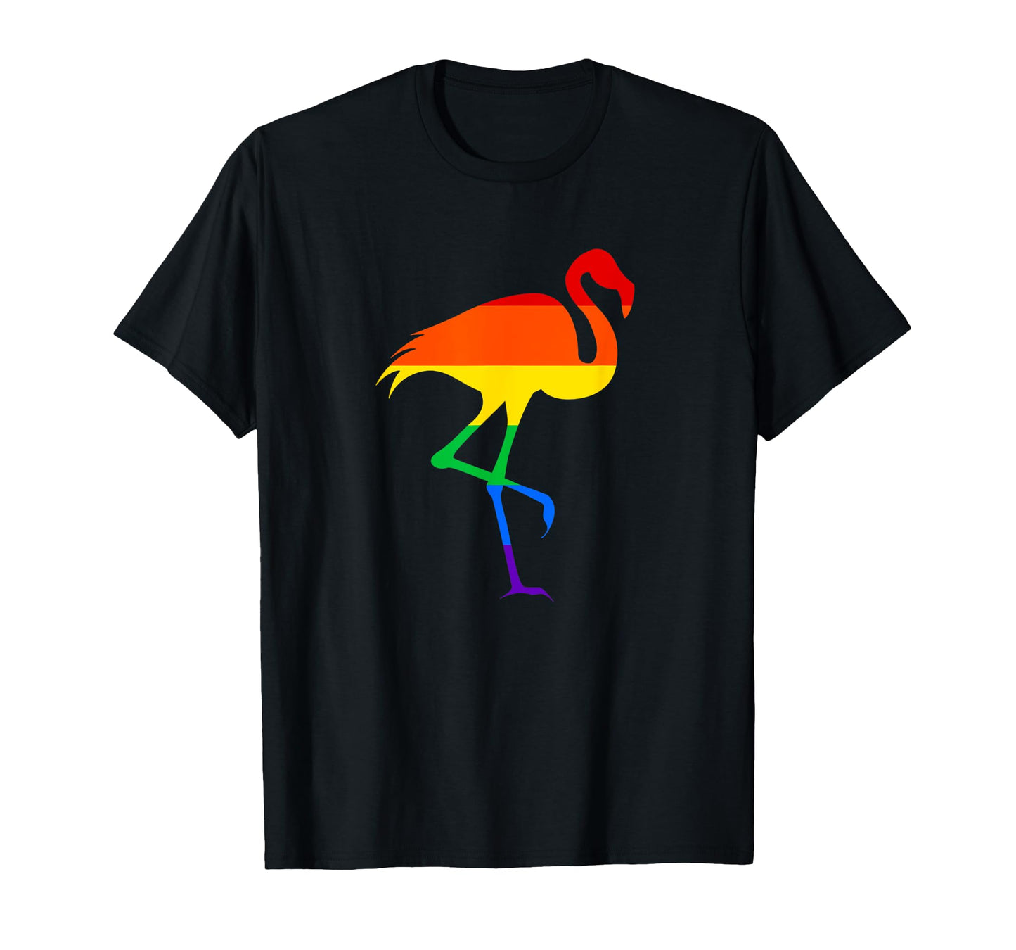 180g pure cotton round neck single side printed t-shirt, flamingo LGBT pride rainbow flag gay t-shirt, casual t-shirt for men and women, perfect t-shirt for holiday gift, Christmas gift, 2025 gift, New Year gift