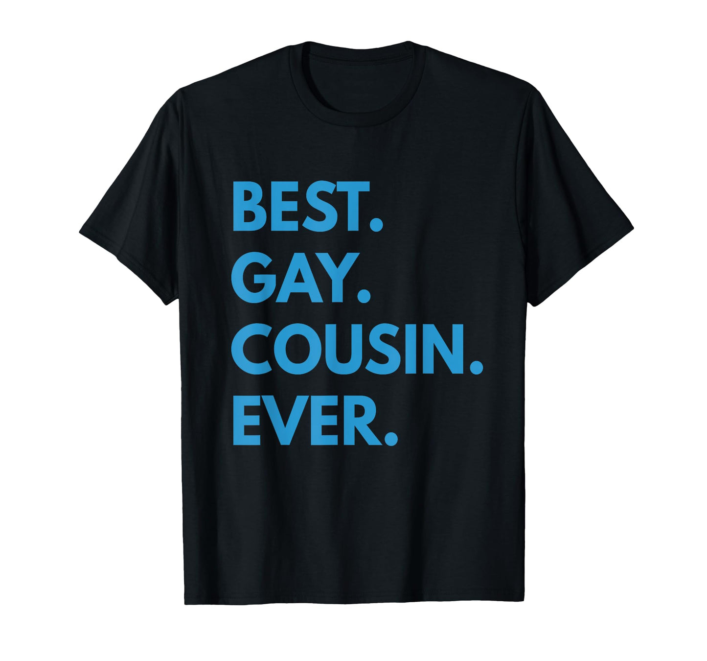 180g pure cotton round neck single side printed t-shirt, official best gay cousin t-shirt, casual t-shirt for men and women, perfect t-shirt for holiday gift, Christmas gift, 2025 gift, New Year gift