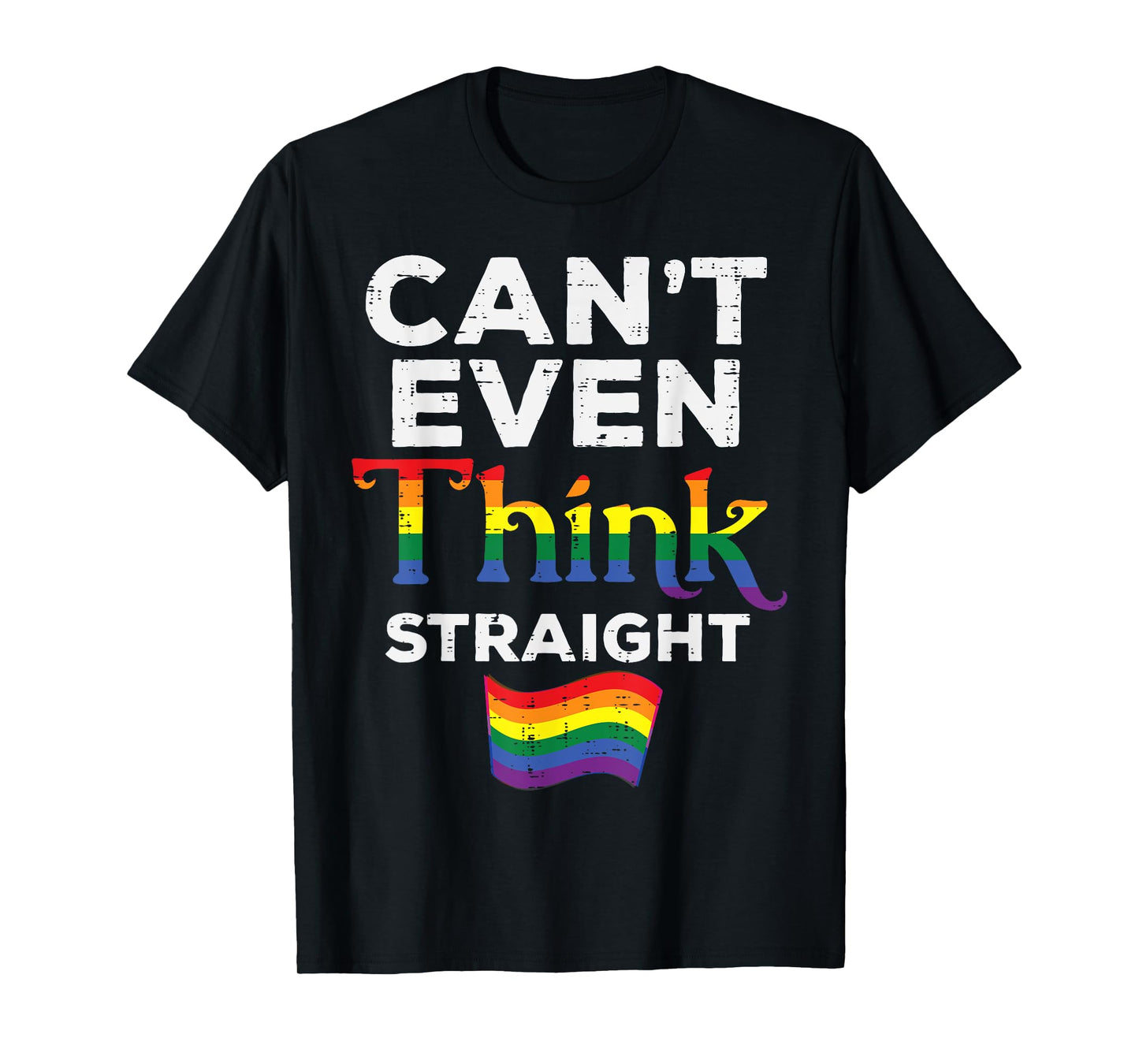 180g pure cotton round neck single side printed T-shirt, Unthinkable LGBTQ Rainbow Flag Gay Pride Ally T-shirt, Casual T-shirt for men and women, Perfect T-shirt for holiday gifts, Christmas gifts, 2025 gifts, New Year gifts