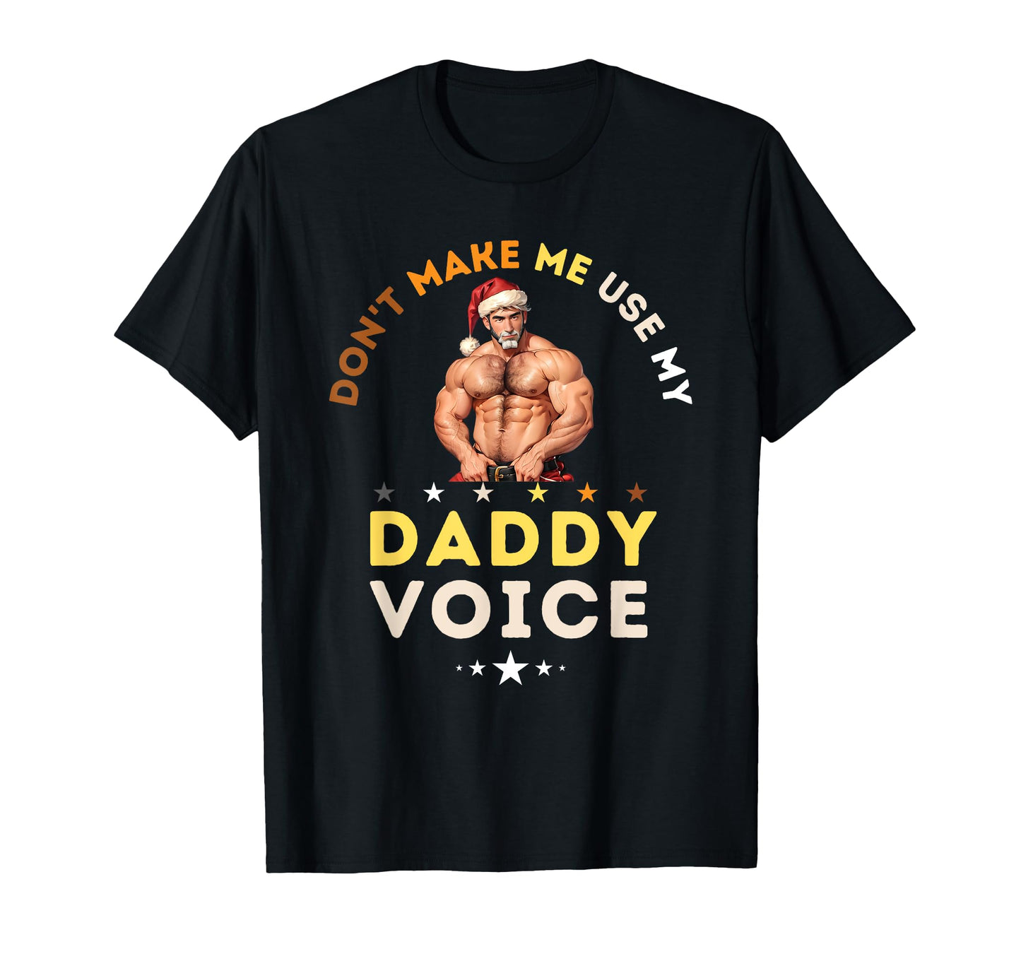 180g pure cotton round neck single-sided printed T-shirt, sexy gay muscle dad Christmas bear - LGBTQ gay Christmas T-shirt, casual T-shirts for men and women, perfect T-shirt for holiday gifts, Christmas gifts, 2025 gifts, New Year gifts