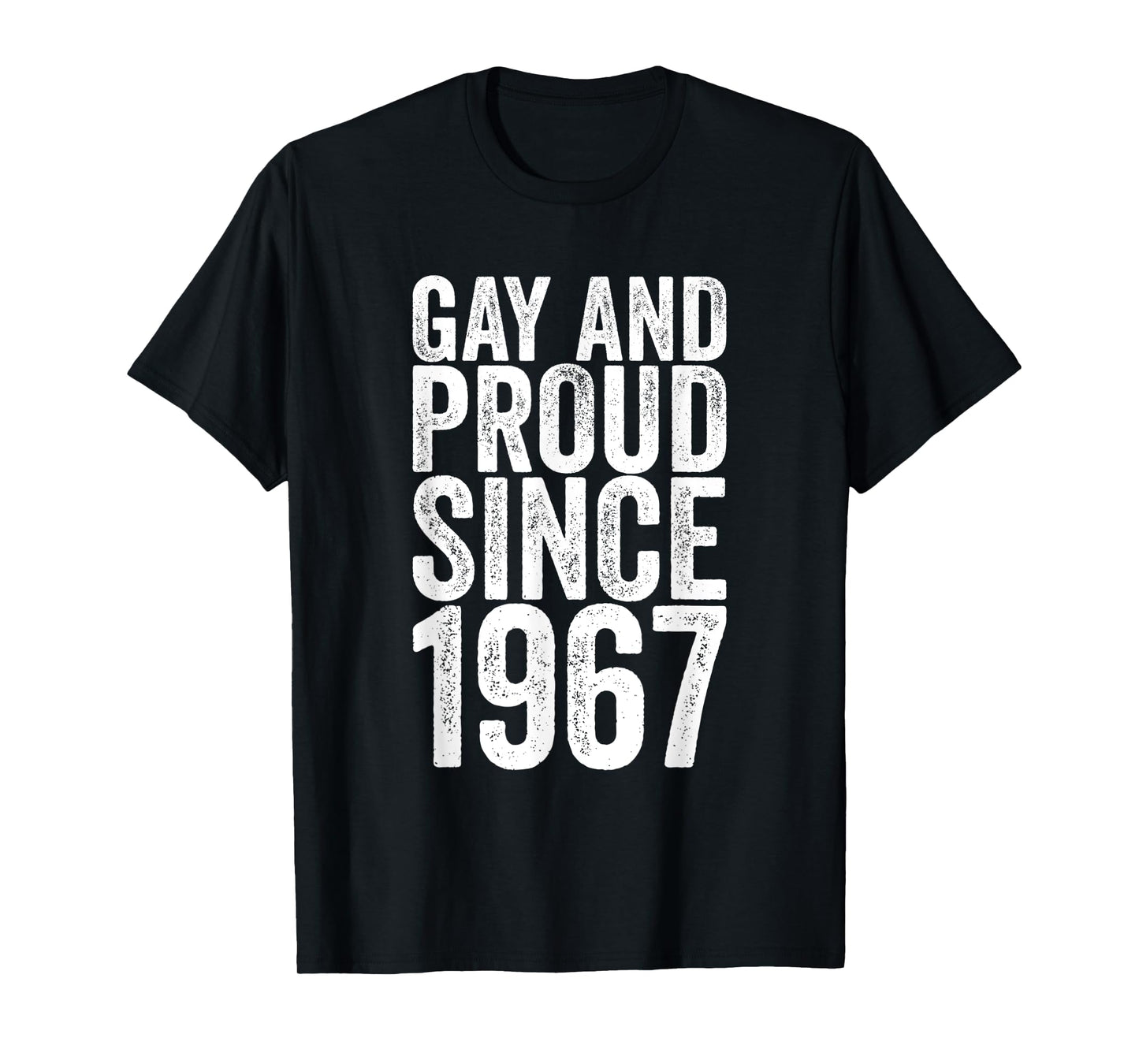 180g cotton round neck single side printed t-shirt, gay pride t-shirt since 1967, casual t-shirt for men and women, perfect t-shirt for holiday gift, Christmas gift, 2025 gift, New Year gift