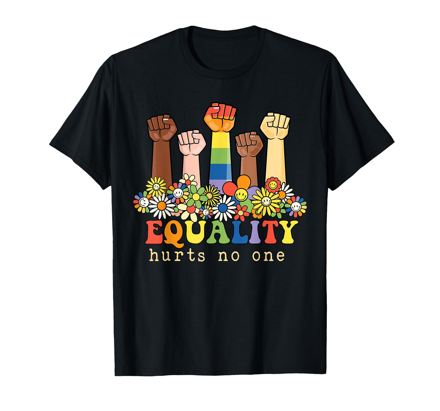 180g pure cotton round neck single side printed T-shirt, equality won't hurt anyone gay pride black rights social justice T-shirt, casual T-shirt for men and women, perfect T-shirt for holiday gifts, Christmas gifts, 2025 gifts, New Year gifts