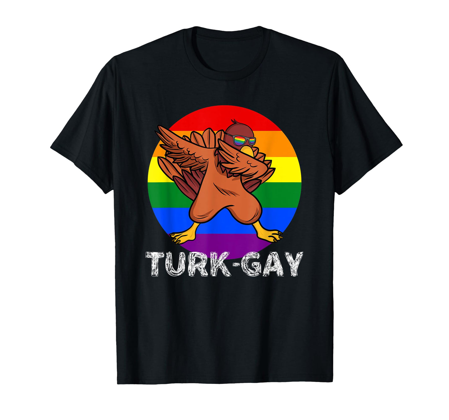 180g pure cotton round neck single side printed T-shirt, LGBT Pride gay turkey Thanksgiving T-shirt, casual T-shirt for men and women, perfect T-shirt for holiday gifts, Christmas gifts, 2025 gifts, New Year gifts