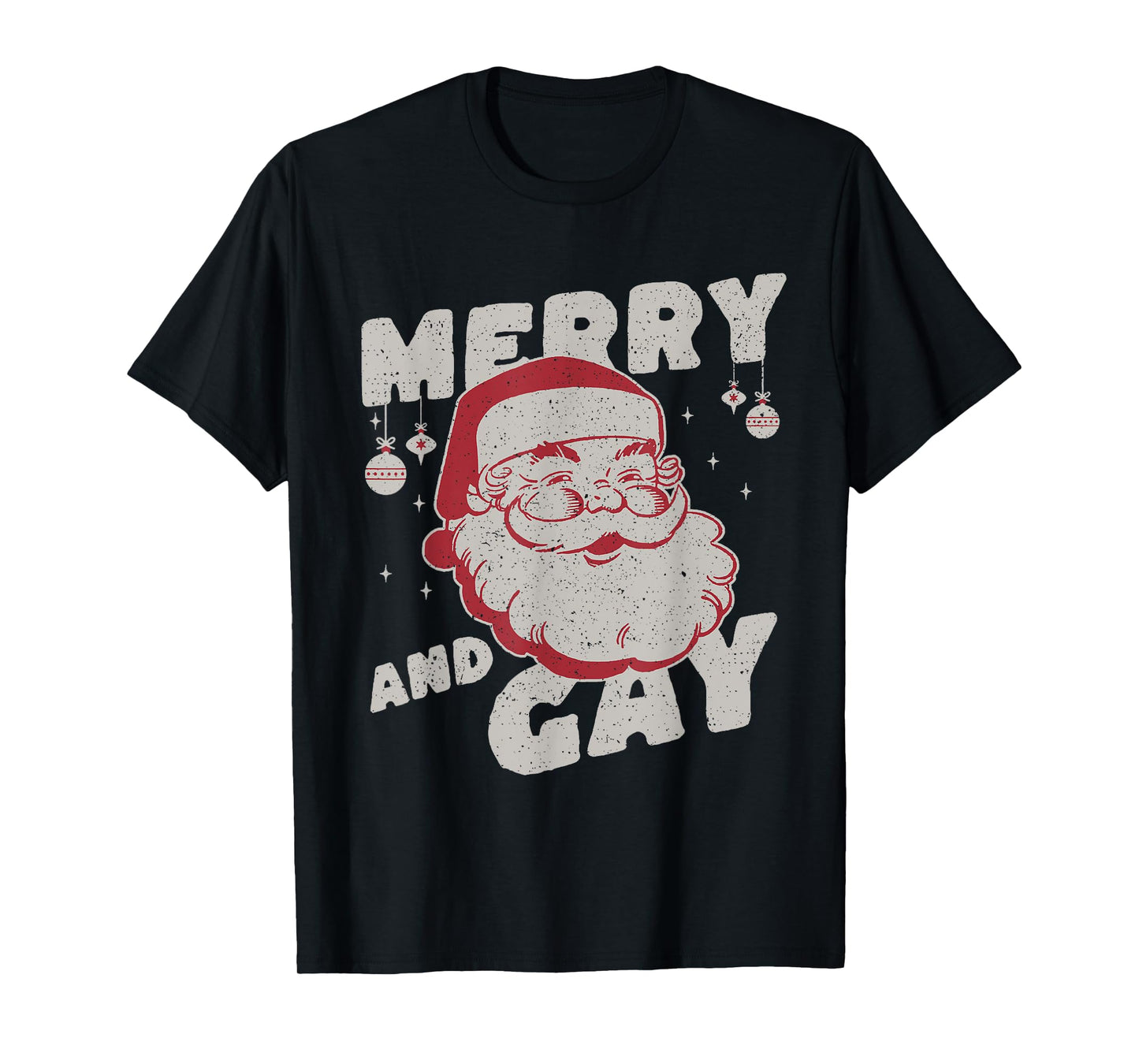 180g pure cotton round neck single side printed t-shirt, merry christmas and happy santa claus t-shirt, casual t-shirt for men and women, perfect t-shirt for holiday gift, christmas gift, 2025 gift, new year gift