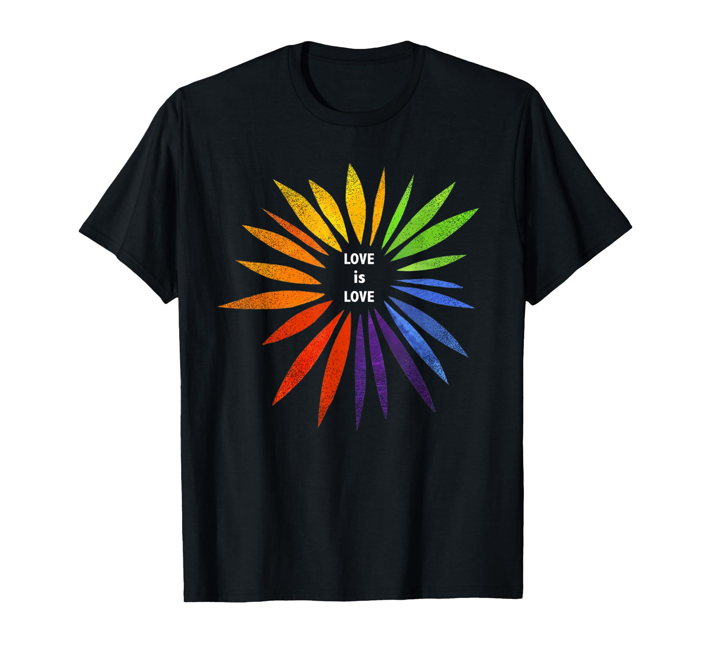 180g pure cotton round neck single-sided printed T-shirt, gay pride retro rainbow LGBT love is love flower T-shirt, casual T-shirt for men and women, perfect T-shirt for holiday gifts, Christmas gifts, 2025 gifts, New Year gifts