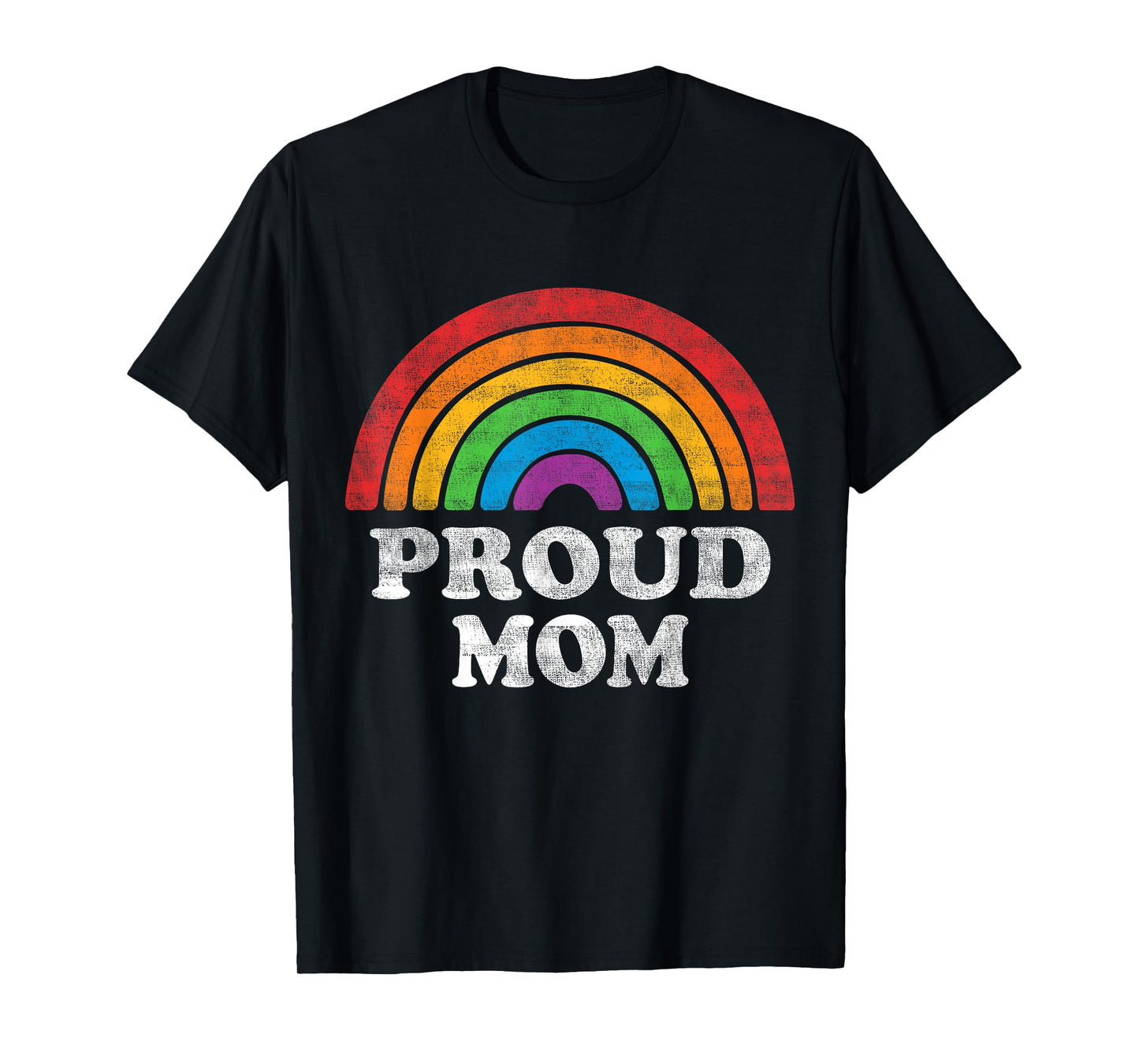 180g pure cotton round neck single-sided printed T-shirt, proud mom LGBTQ rainbow support LGBT gay pride month T-shirt, casual T-shirt suitable for men and women, perfect T-shirt for holiday gifts, Christmas gifts, 2025 gifts, New Year gifts