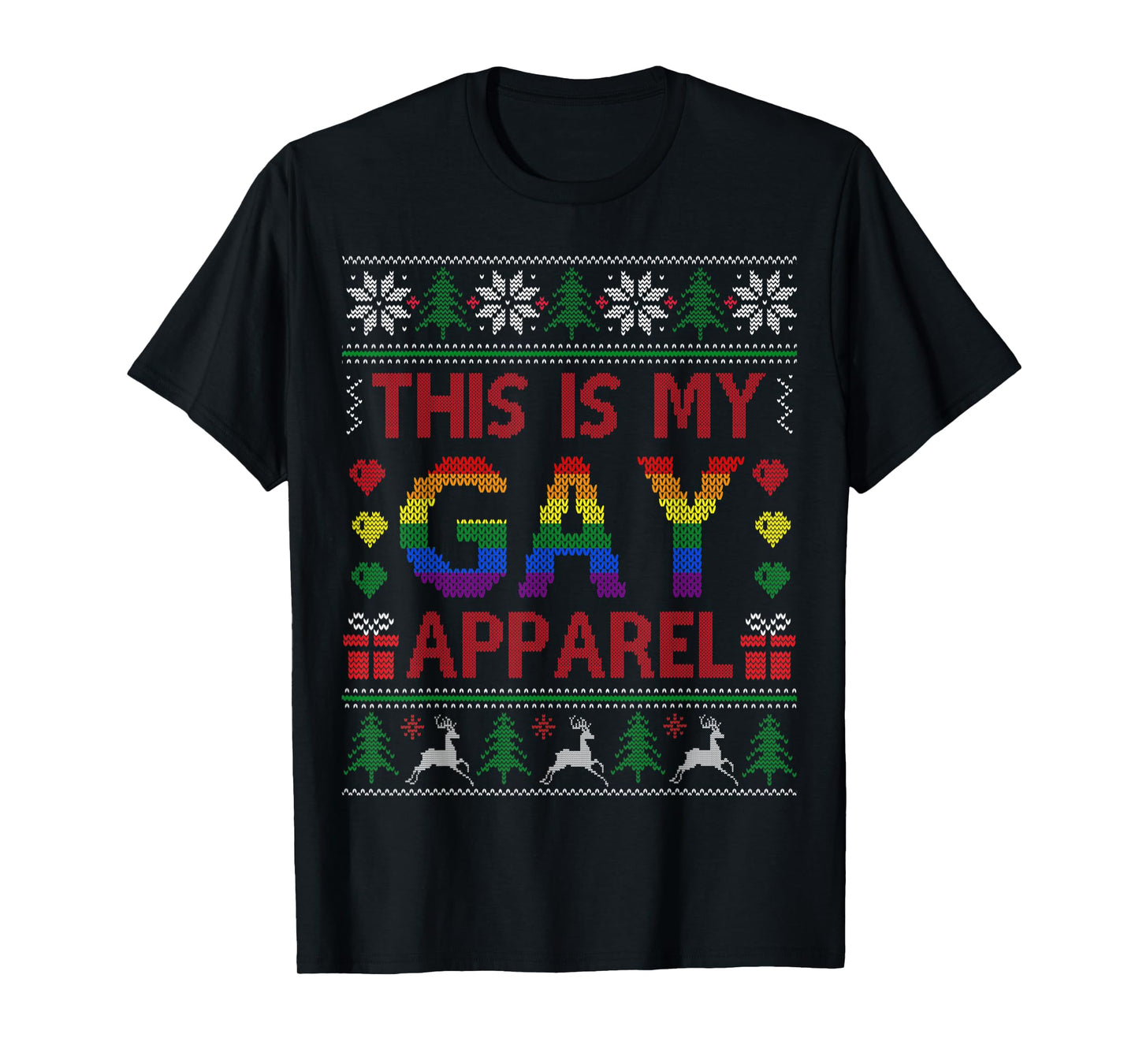 180g pure cotton round neck single side printed t-shirt, this is my gay clothing funny Christmas LGBT pride t-shirt, casual t-shirt for men and women, perfect t-shirt for holiday gift, Christmas gift, 2025 gift, New Year gift