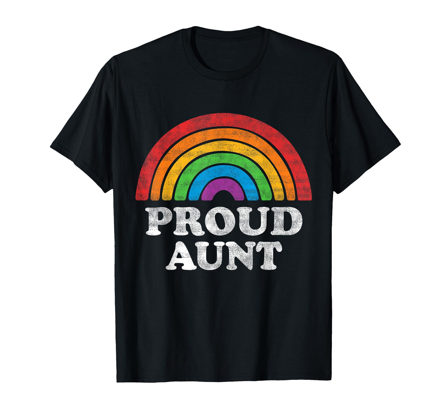 180g pure cotton round neck single-sided printed T-shirt, proud aunt LGBTQ rainbow support LGBT gay pride month T-shirt, casual T-shirt suitable for men and women, perfect T-shirt for holiday gifts, Christmas gifts, 2025 gifts, New Year gifts