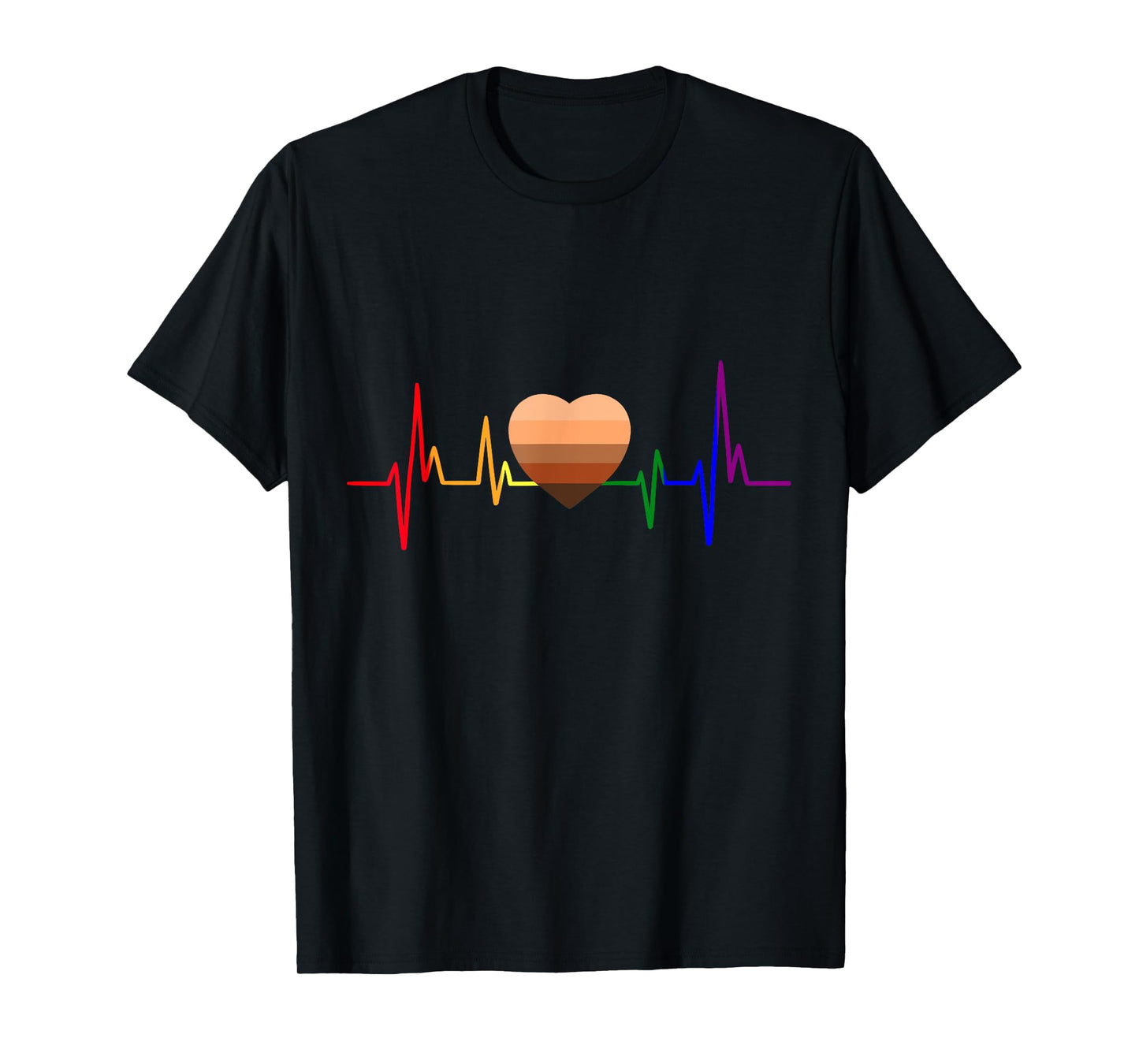 180g pure cotton round neck single-sided printed T-shirt, melanin heartbeat LGBT-Q pride black history month BLM gay T-shirt, casual T-shirts for men and women, perfect T-shirt for holiday gifts, Christmas gifts, 2025 gifts, New Year gifts