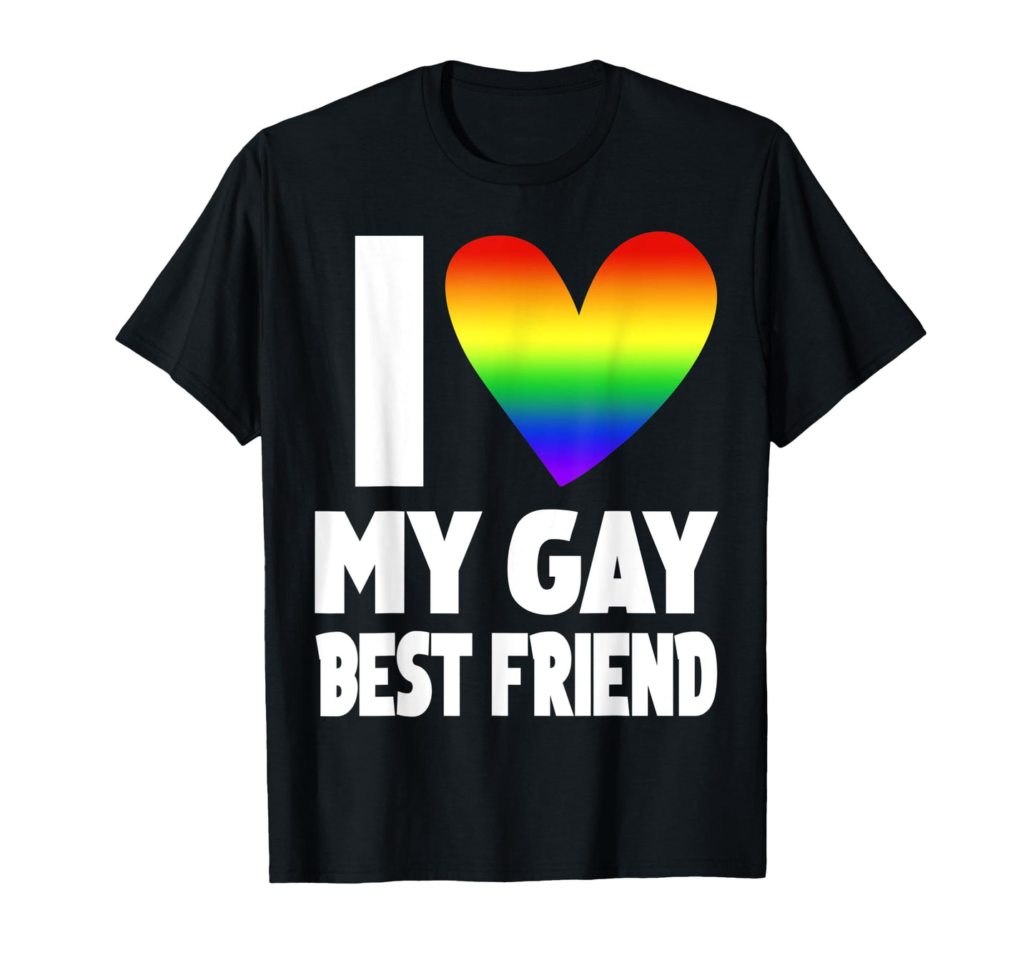 180g pure cotton round neck single side printed t-shirt, I love my gay best friend t-shirt, casual t-shirt for men and women, perfect t-shirt for holiday gifts, Christmas gifts, 2025 gifts, New Year gifts