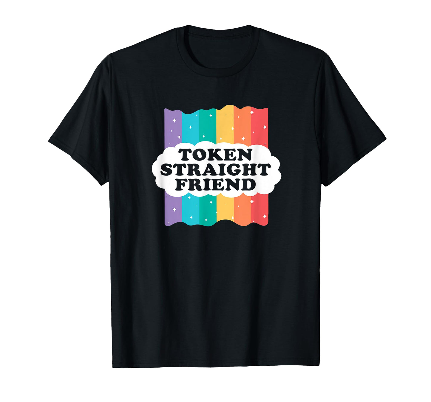 180g pure cotton round neck single side printed T-shirt, symbolic straight friend funny slang queer ally gay pride day T-shirt, casual T-shirt for men and women, perfect T-shirt for holiday gifts, Christmas gifts, 2025 gifts, New Year gifts