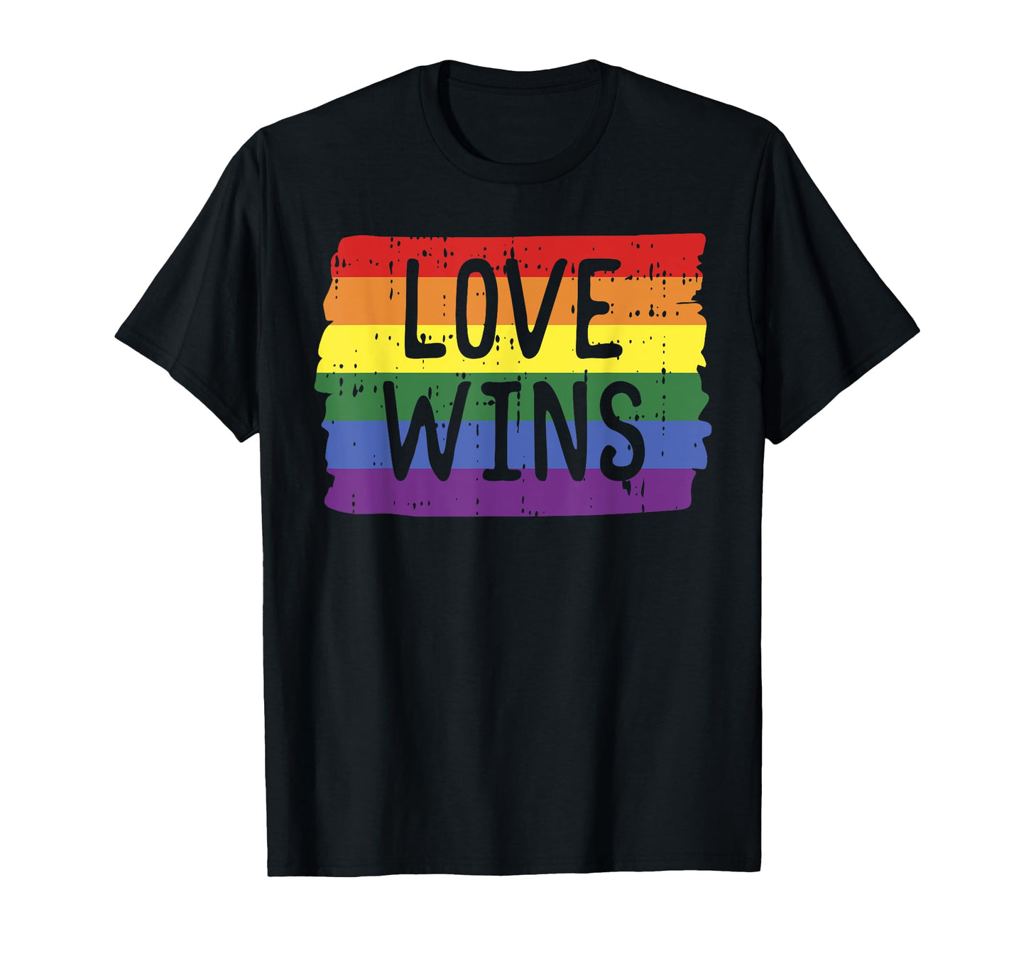 180g pure cotton round neck single side printed T-shirt, love wins funny rainbow flag gay LGBT pride festival support gift T-shirt, suitable for men and women casual T-shirt, perfect T-shirt for holiday gifts, Christmas gifts, 2025 gifts, New Year gifts