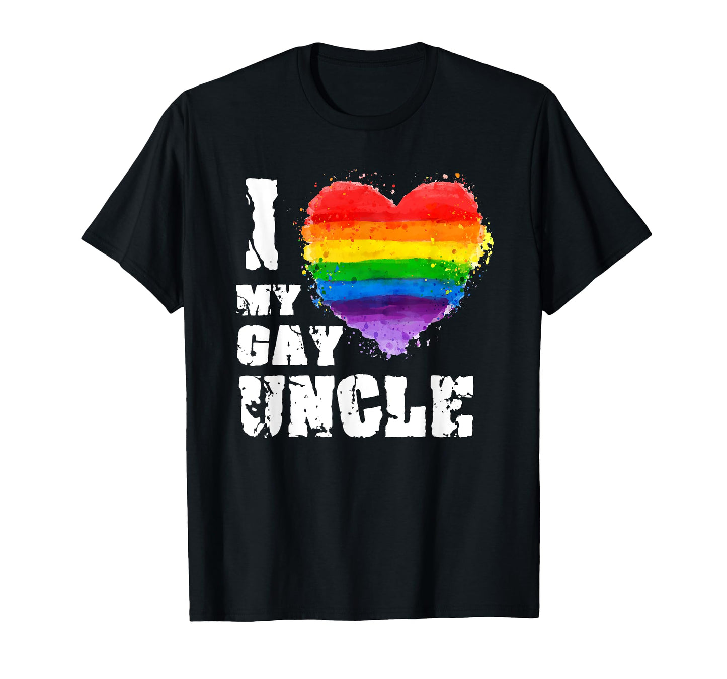 180g pure cotton round neck single side printed T-shirt, I love my gay uncle LGBT T-shirt gift T-shirt, casual T-shirt for men and women, perfect T-shirt for holiday gifts, Christmas gifts, 2025 gifts, New Year gifts