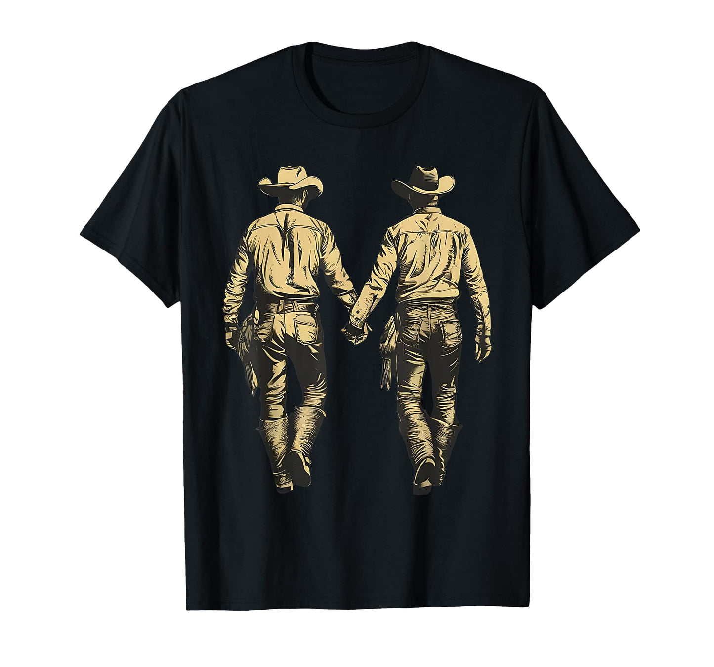 180g pure cotton round neck single side printed T-shirt, gay cowboy gay western LGBTQIA gay cowboy rodeo T-shirt, casual T-shirt for men and women, perfect T-shirt for holiday gifts, Christmas gifts, 2025 gifts, New Year gifts